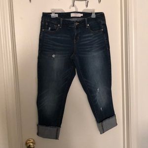 Torrid distressed cropped jeans